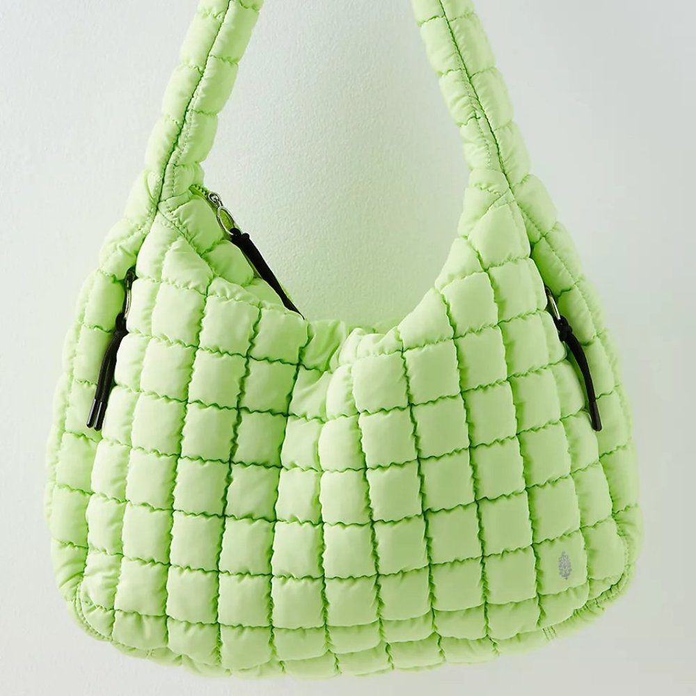 Free People FP Movement Pale Neon Quilted Carryall - Picture 2 of 5